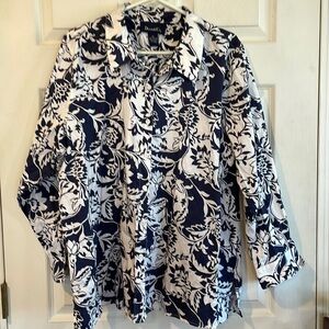 Denim &Co. Size 2X Button Up Shirt